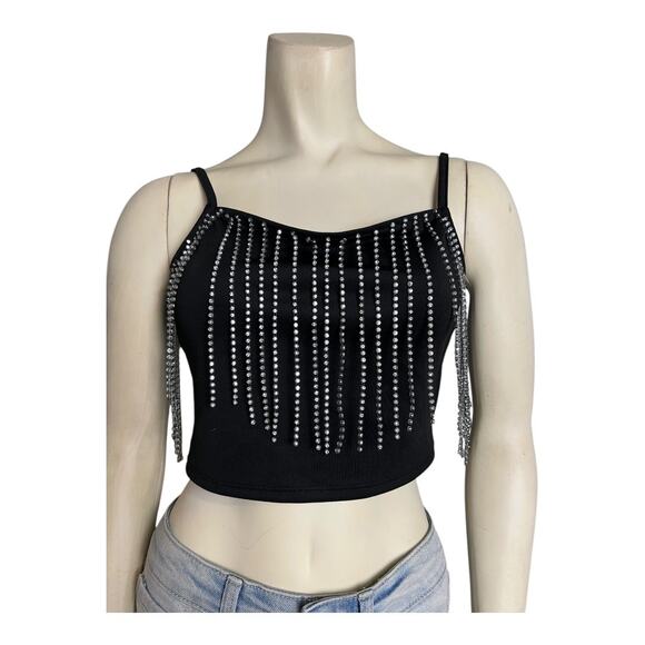 Festival Top Shirt Blouse Concert Summer Skimpy Beach Crop y2k Tank Boho M - Picture 4 of 12